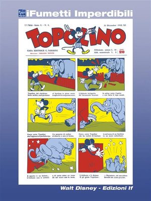 cover image of Topolino giornale n. 1 (iFumetti Imperdibili)
